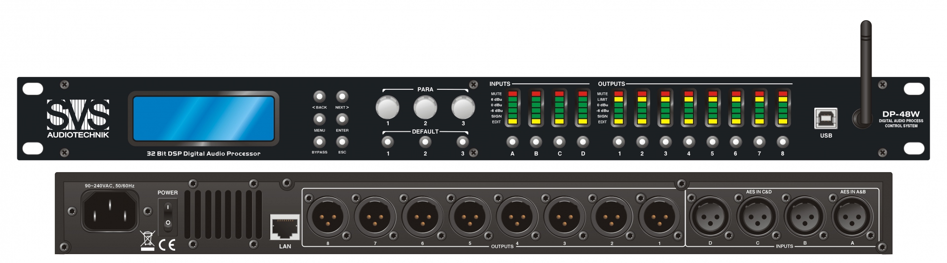 SVS Audiotechnik DP-48W Цифровой процессор: 4 входа 8 выходов в Валдае