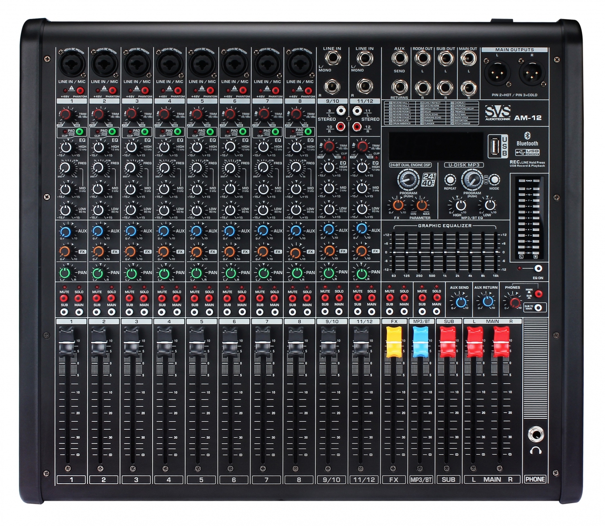 SVS Audiotechnik mixers AM-12 Микшерный пульт аналоговый, 12-канальный в Валдае