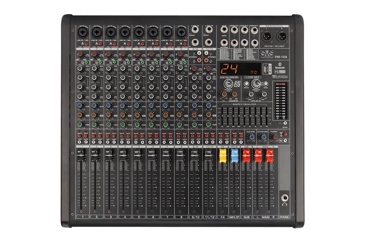 SVS Audiotechnik mixers PM-12A Активный аналоговый микшерный пульт, 12-канальный в Валдае